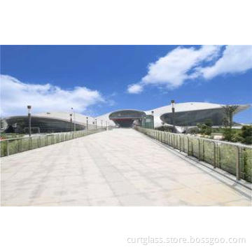 Custom Bend Safety Tempered Glass Curtain Wall , Sound Insu